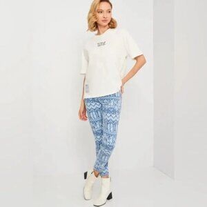 NWT DESIGUAL Printed High Waisted Skinny Womens Jean Size 2